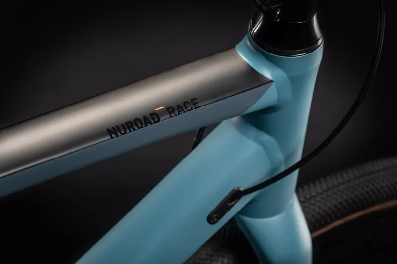 Cube NuRoad Race Gravel Adventure Bike 2021 Grey Blue / Orange-3